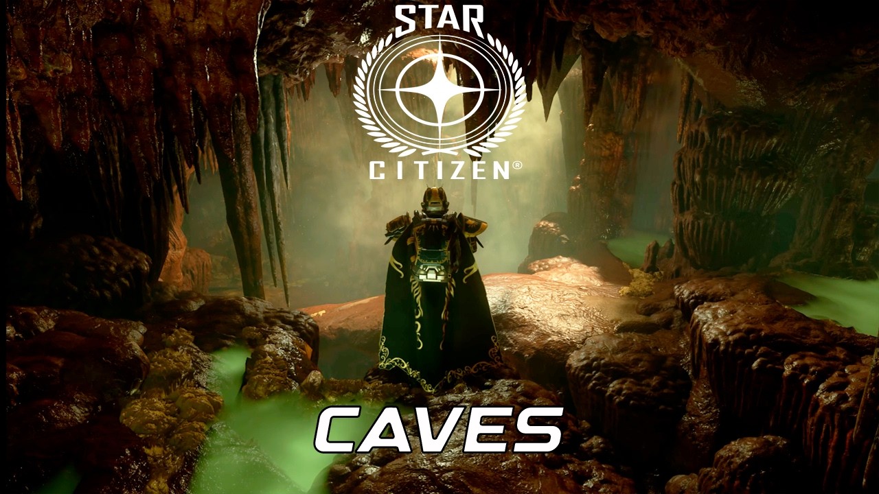 Star Citizen | Cave & Bunker Exploration | No Commentary | 1 Hour Ambience