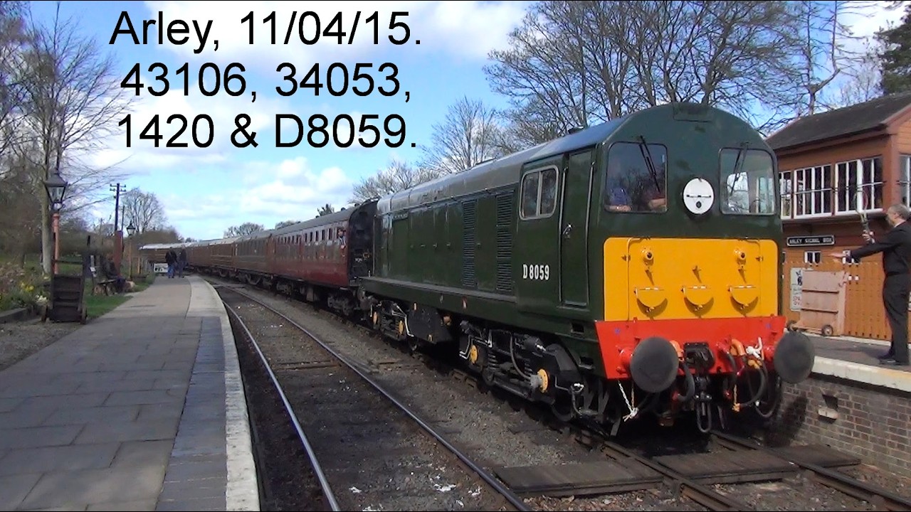Old videos from 2015. 43106, 34053, 1420 & D8059. Arley, 11/04/15.