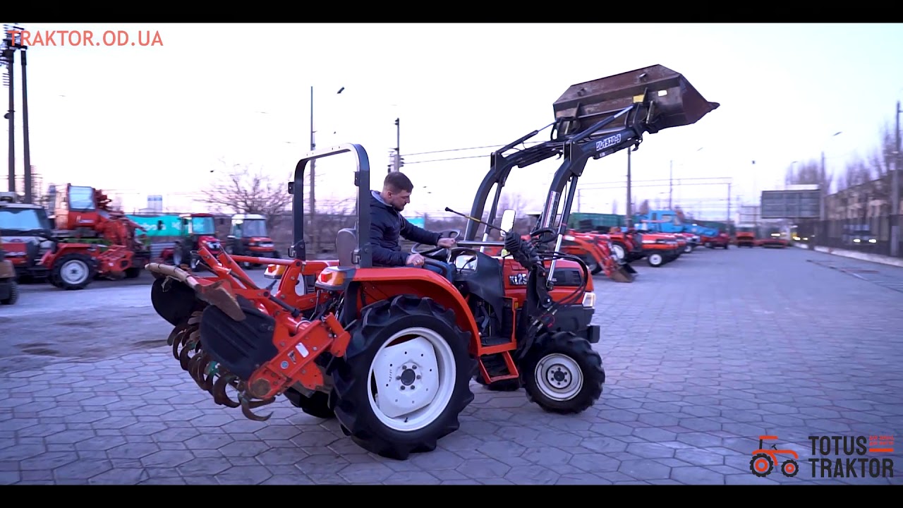 Огляд японського міні трактора Kubota KL-25 з фронтальним навантажувачем | Totus Traktor