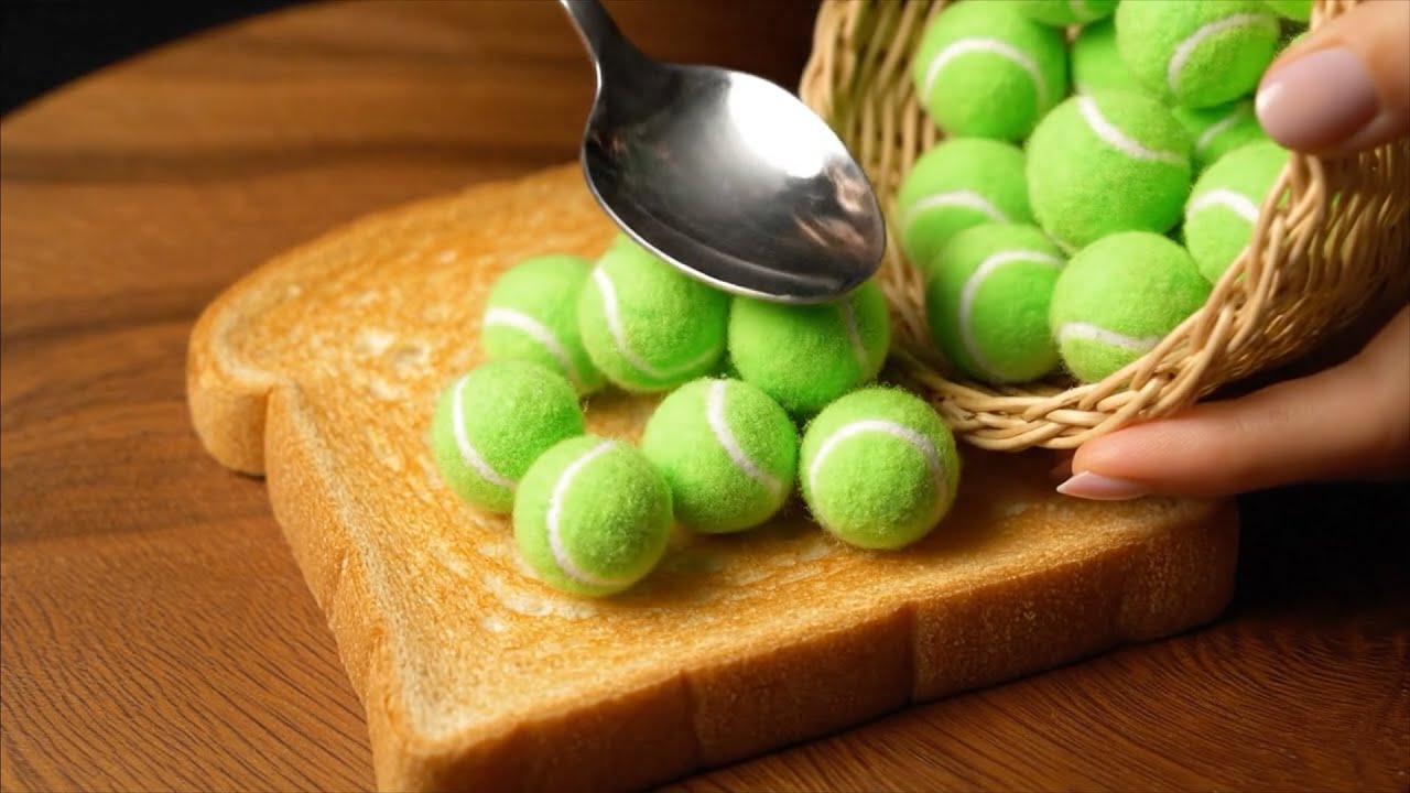 Crushing 50+ Tiny Things on Toast | Ultra Realistic ASMR Spread