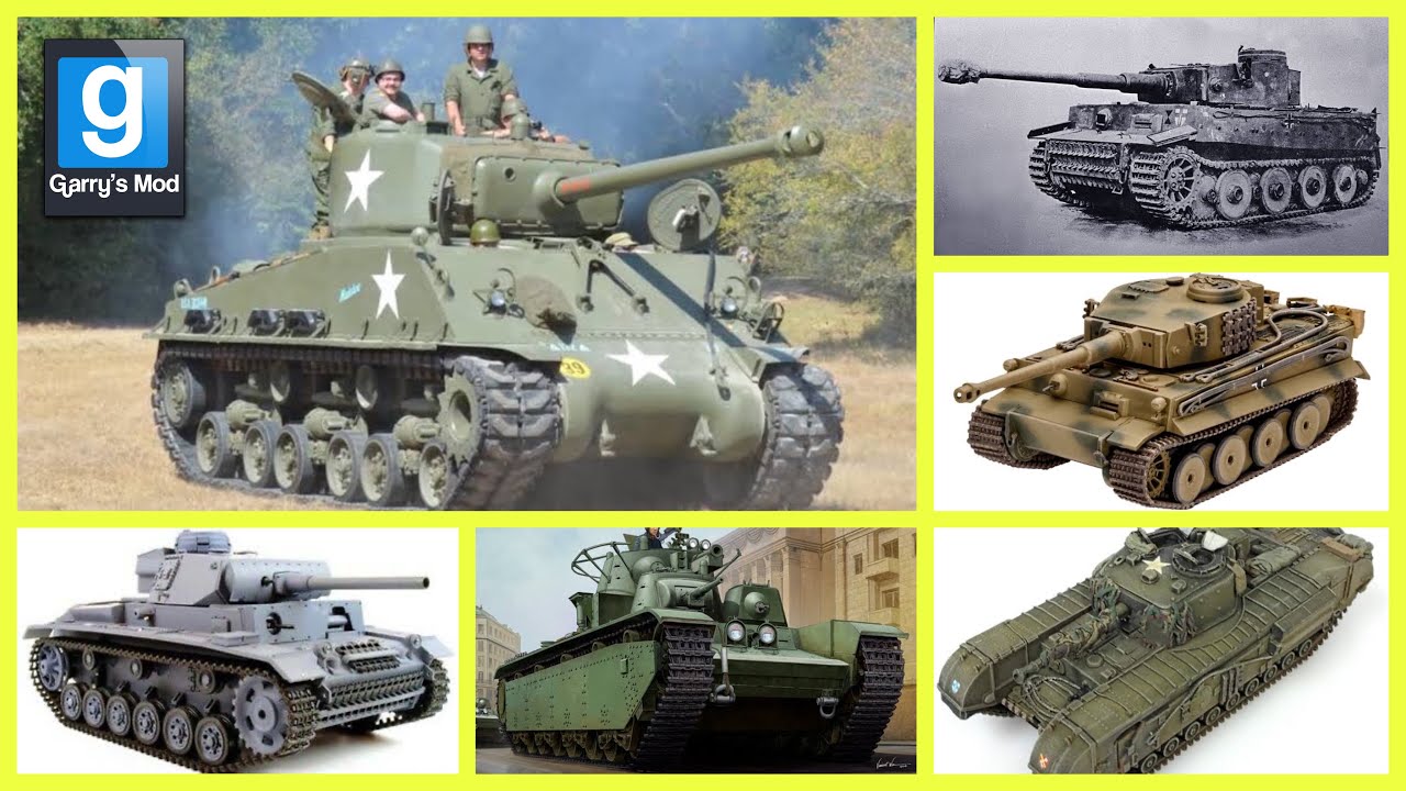 Garry's Mod | 2. DÜNYA SAVAŞI TANKLARI | Bu Tanklar Efsane !