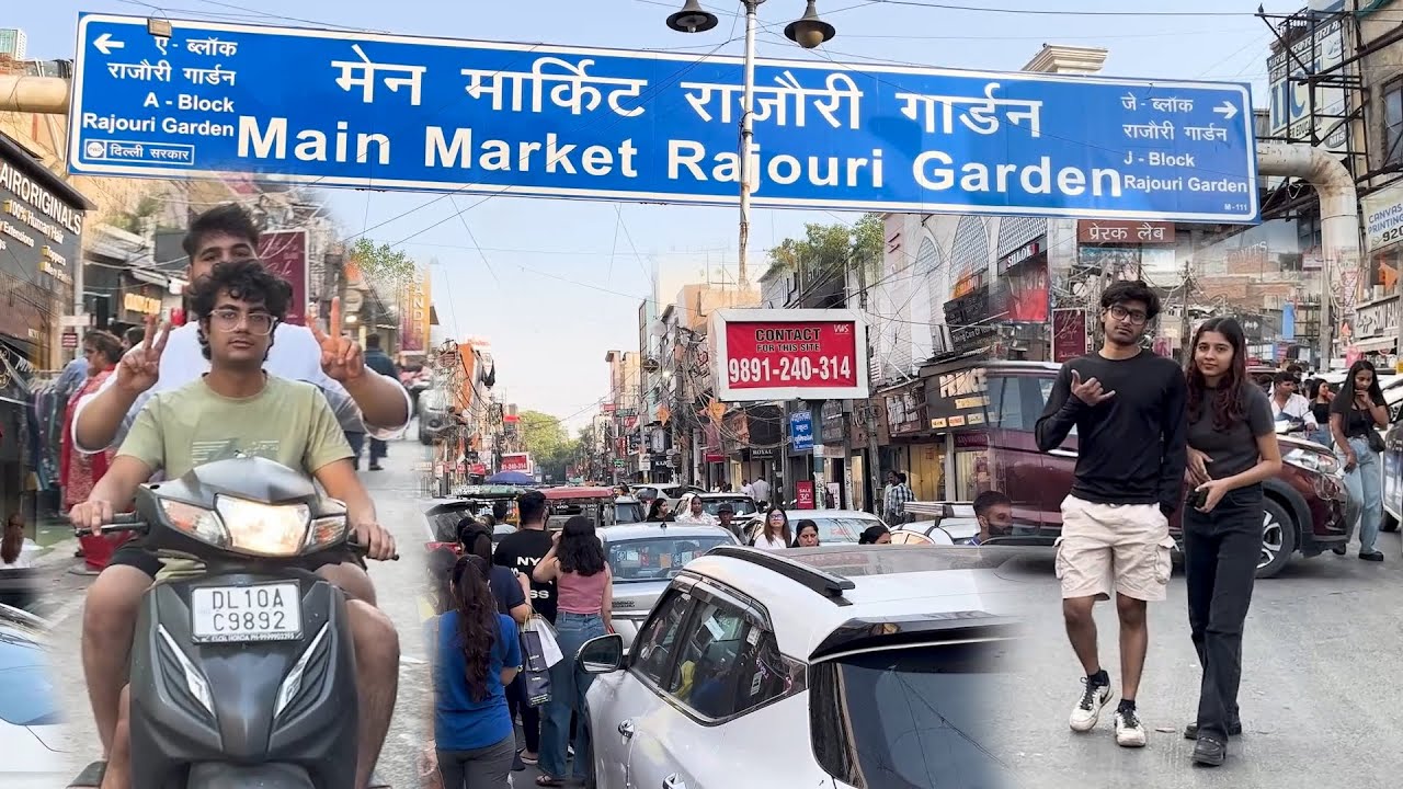 Rajouri Garden Walking Tour | West Delhi | New Delhi | India | 4K HDR