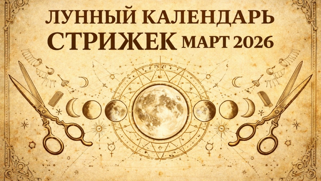 Лунный календарь стрижек на март 2026. Благоприятные дни для стрижки волос в марте 2026