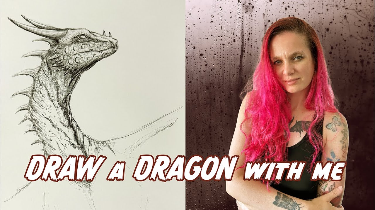 Draw a dragon with me - Making a dragon sketch