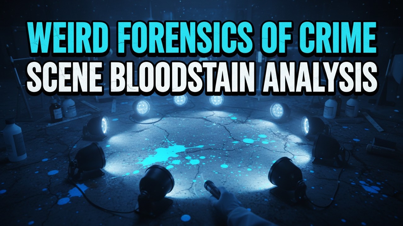Boring Science For Sleep | WEIRD Forensics of Crime Scene Bloodstain Analysis