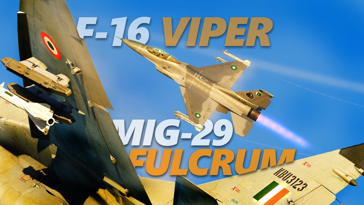 Pakistani F-16 Viper vs Indian MIG-29 Fulcrum FOX 2 Dogfight | DCS | Digital Combat Simulator | 4K
