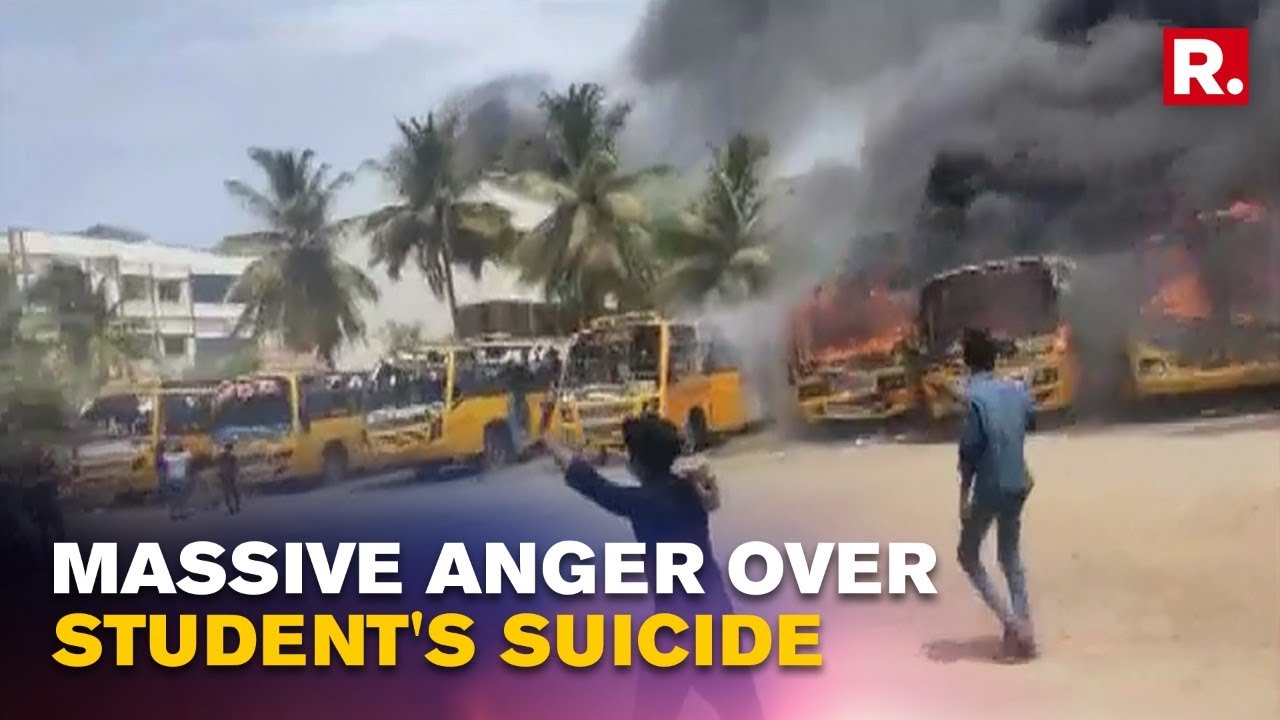 Tamil Nadu: Protests Over Girl Student's Suicide Due to Alleged Torture By Teachers Turn Violent