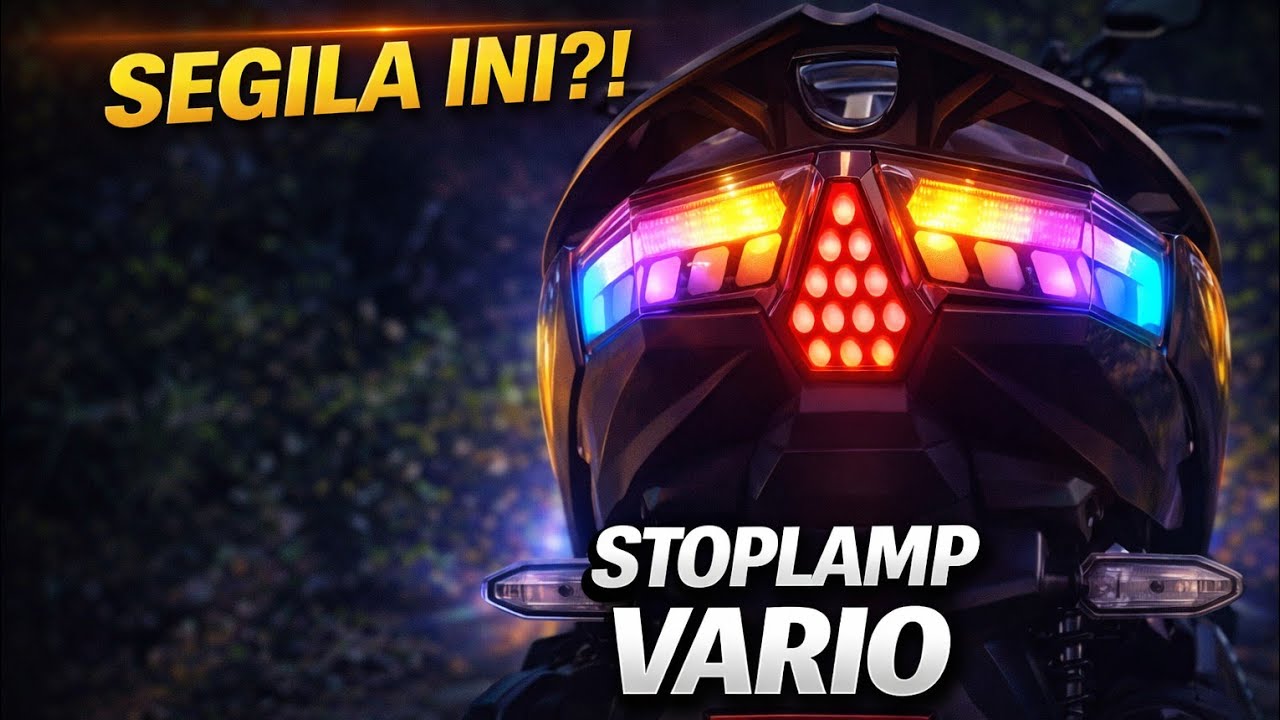 STOPLAMP RGB CUSTOM NEW VARIO125, MURAH HASIL SUPER MEWAH