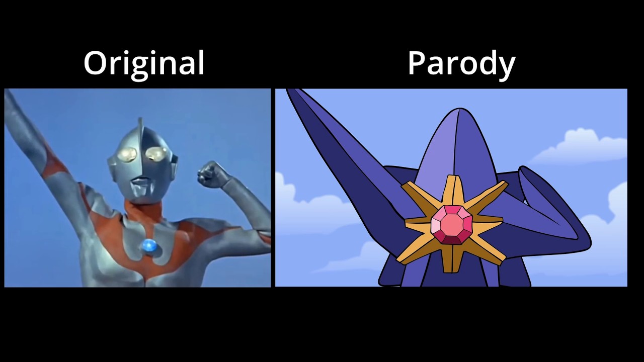 MegaStarmie X Ultraman Comparison video