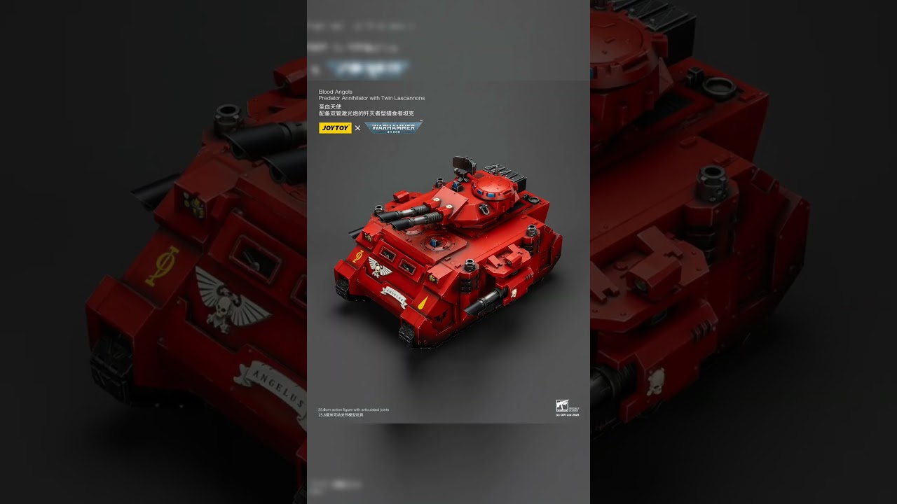 new Blood Angels predator annihilator with twin Lascannons from joytoy 