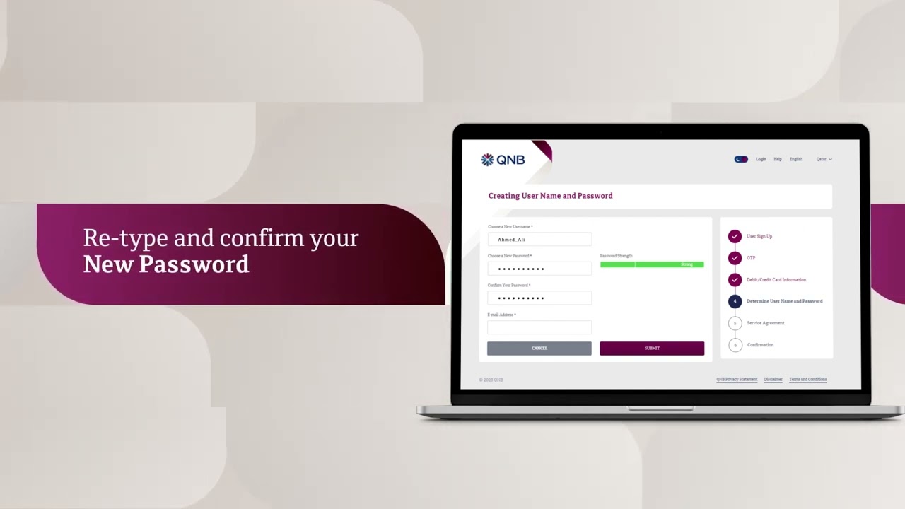 Registering for QNB Internet Banking