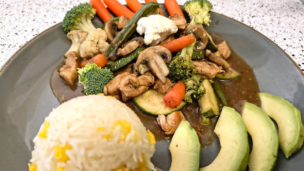 POLLO ORIENTAL, RECETA FÁCIL Y MUY SALUDABLE!!