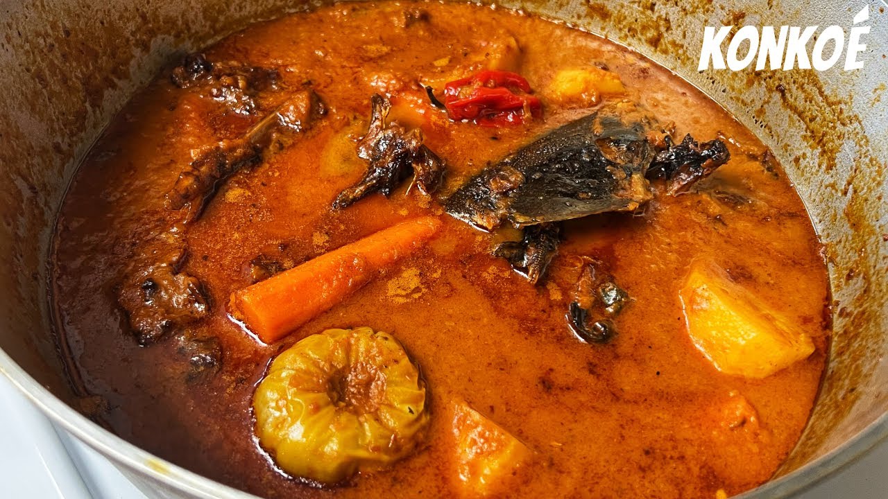 Soupou Konko 🇬🇳 | Sauce Konkoé Touré Gbéli | Smoked Catfish - Poisson Chat Fumé