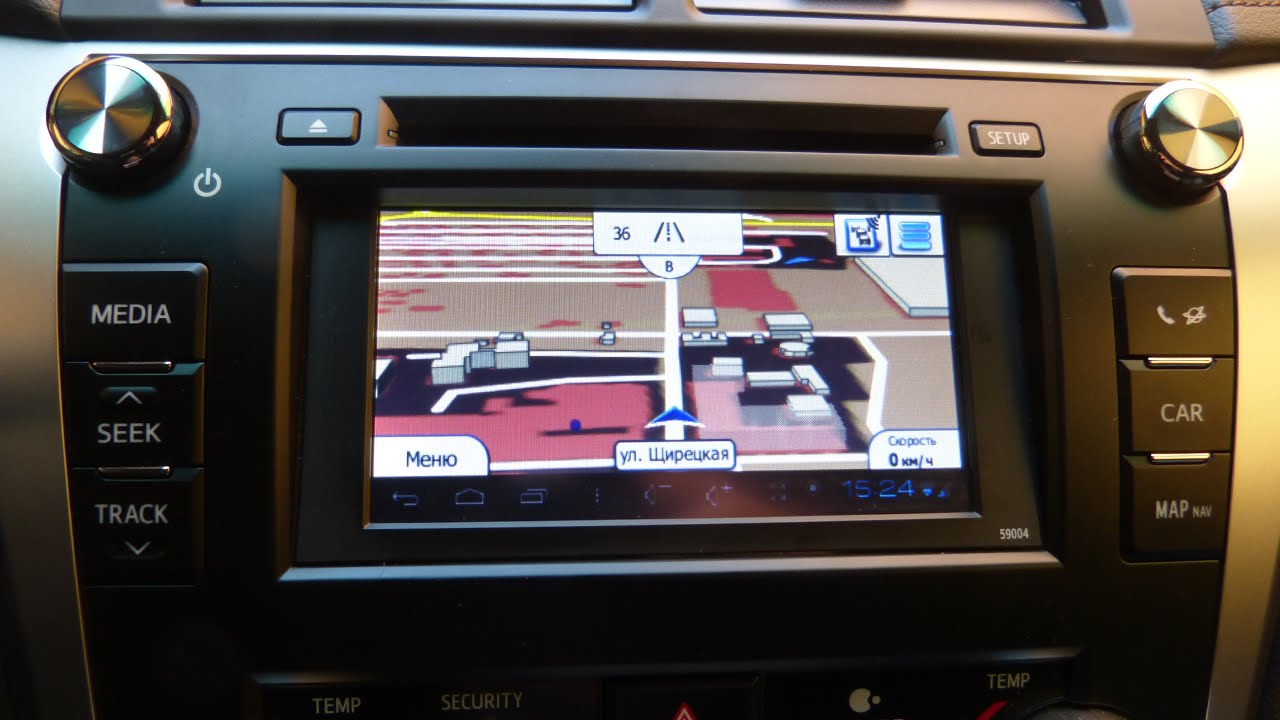 Прошивка GPS навигации в Toyota Camry V50 2013/2014/2015. Установка карт IGO Украина+Европа