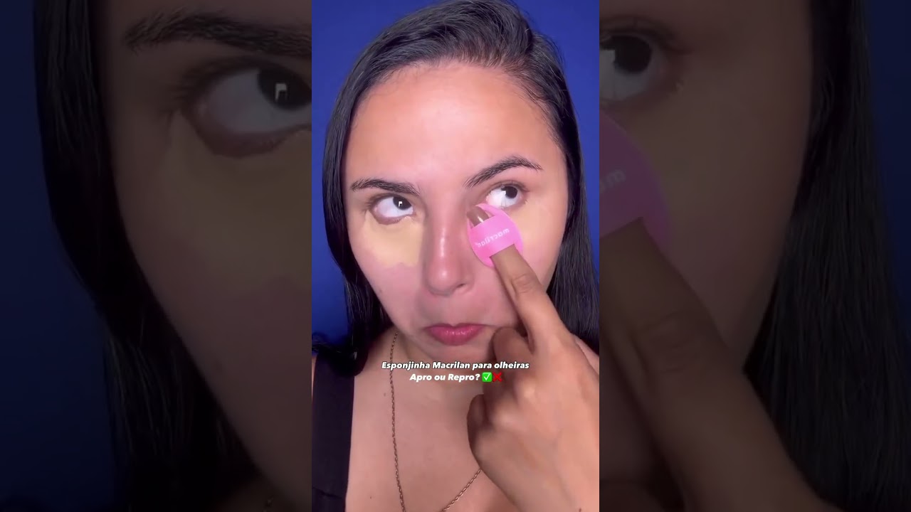 Testando a esponjinha da Macrilan 💖 voc&ecirc;s acham que aumentou a cobertura?