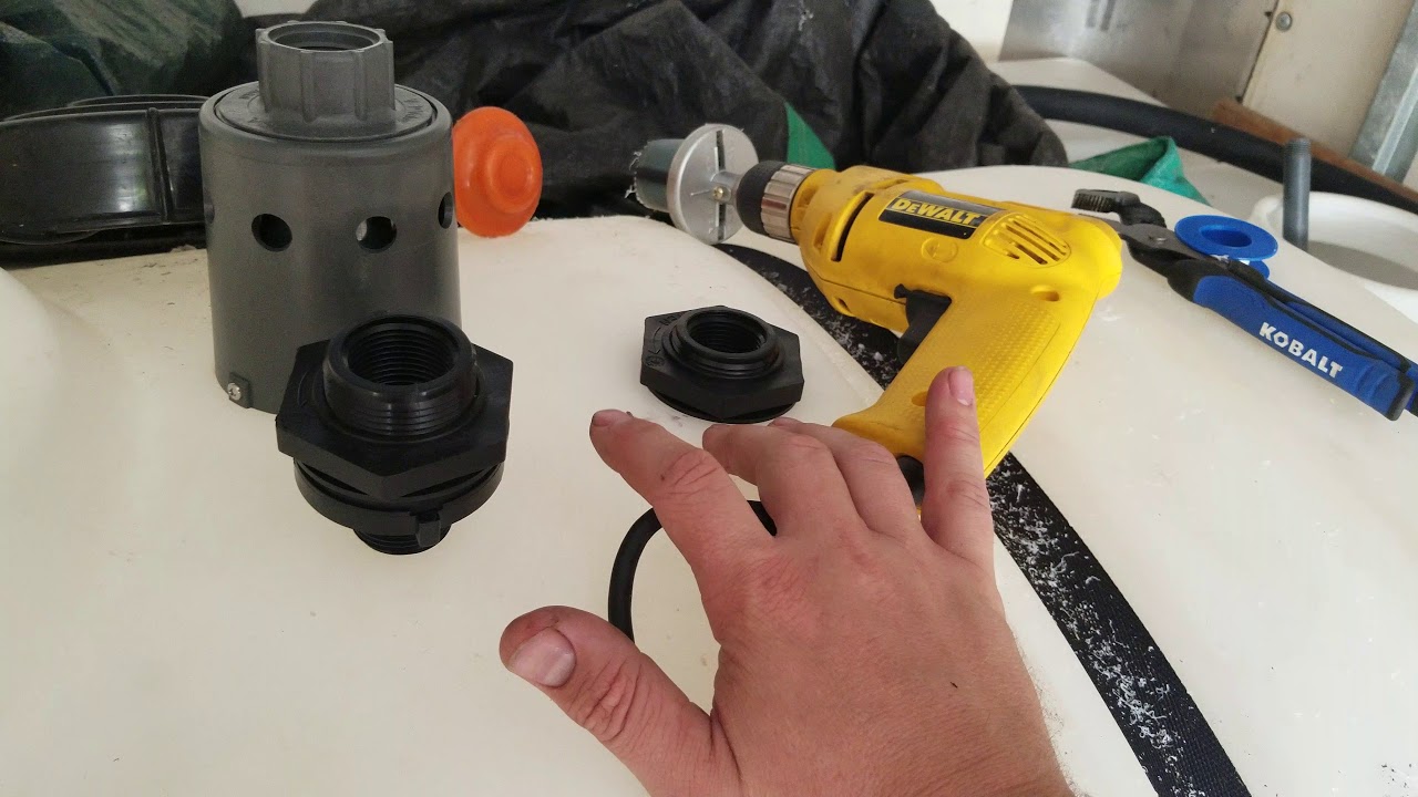 How to install a bulkhead and how to install a hudson float valve on a buffer tank (supply tank)
