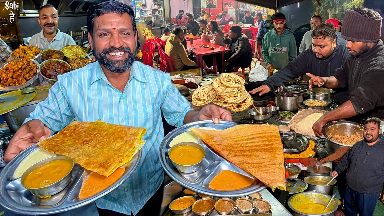 Desi Dhaba x South Indian Dosa 😍 Punjab’s Craziest Street Food India