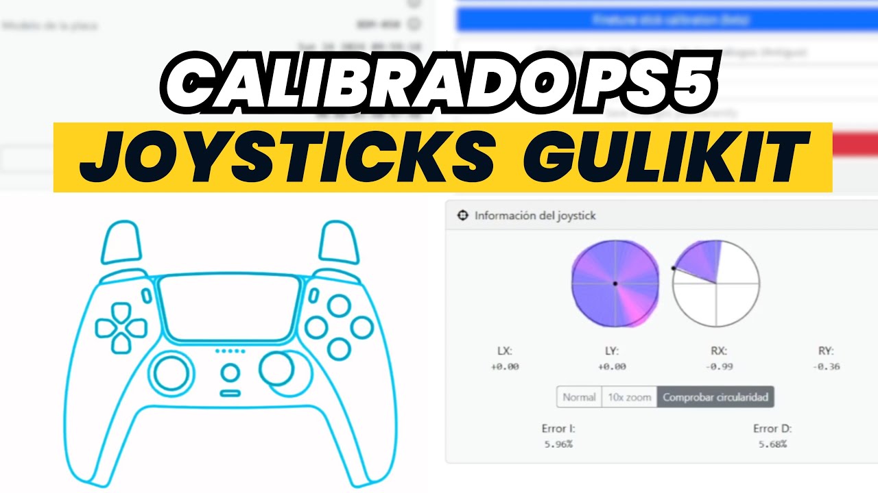 El mejor método para calibrar joysticks GuliKit TMR en mando PS5 (precisión total sin drift)