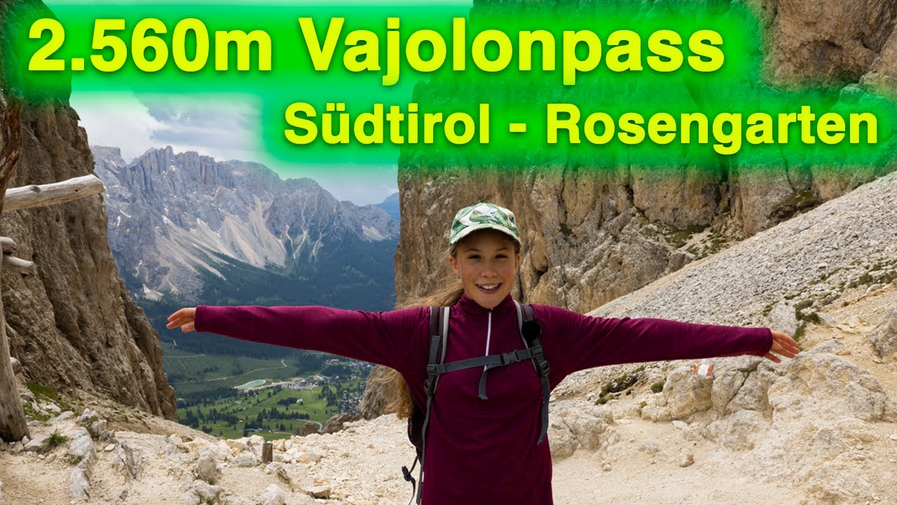 Südtirol Vajolon Pass (2.560 m): Eindrucksvolle Rosengarten Rund-Wanderung - Überschreitung Rotwand