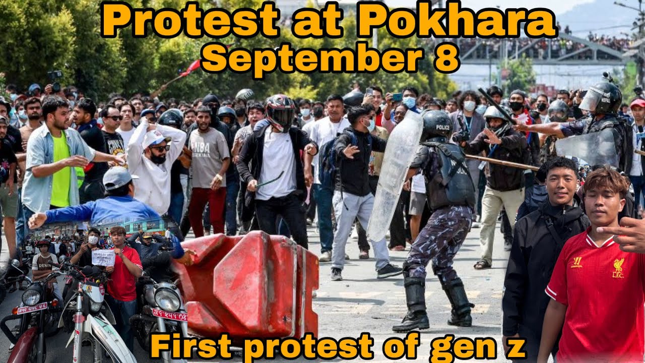 FIRST PROTEST OF GEN Z IN POKHARA.