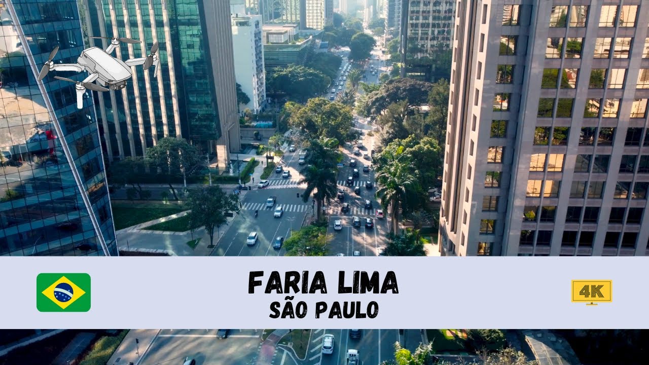 [4K] 🇧🇷 Faria Lima, São Paulo - by drone 🇧🇷