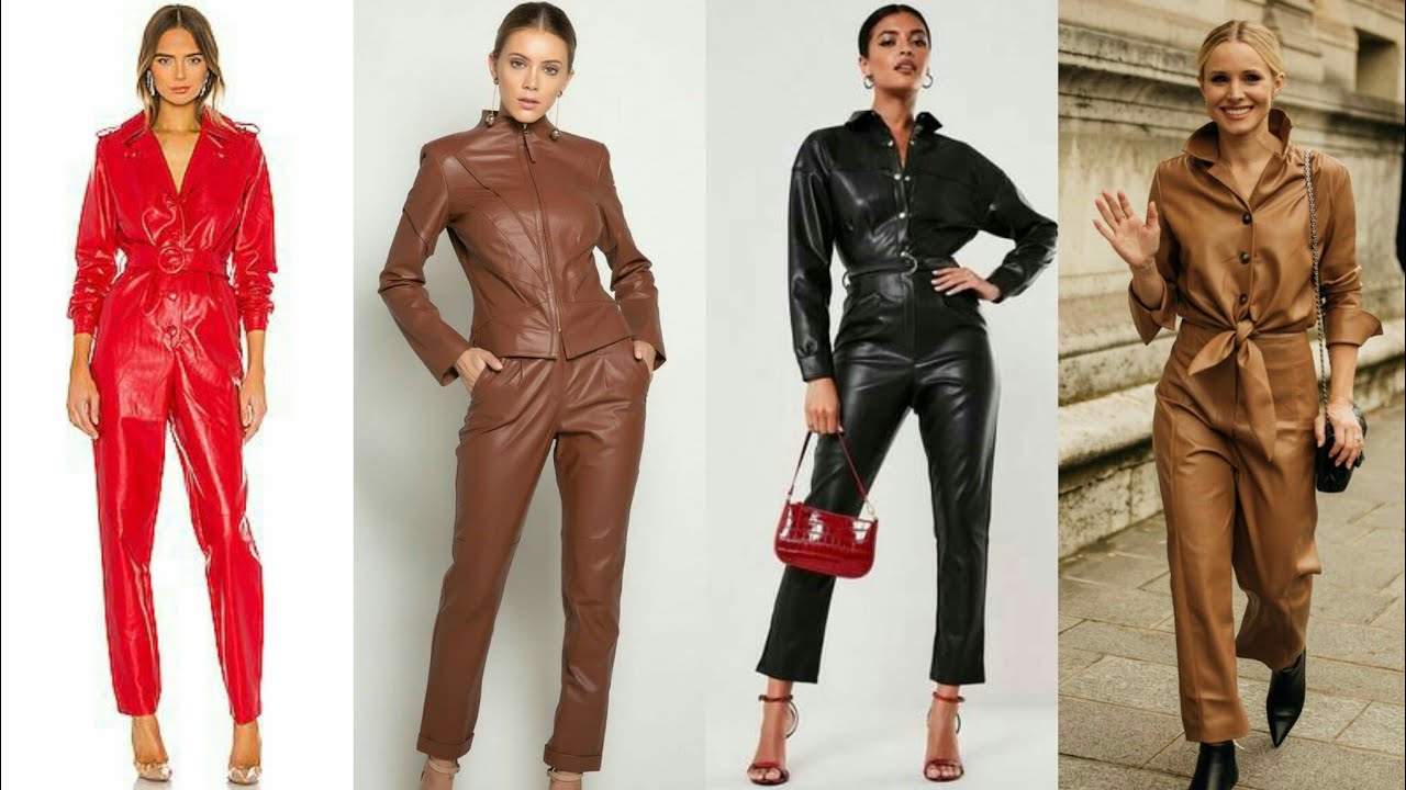 Beautiful and stylish leather latex jumpsuits designs of 2020