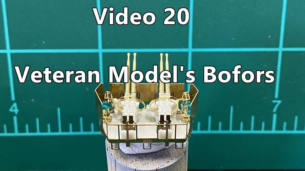 1/200 Scale Missouri by Trumpeter Build Video 20