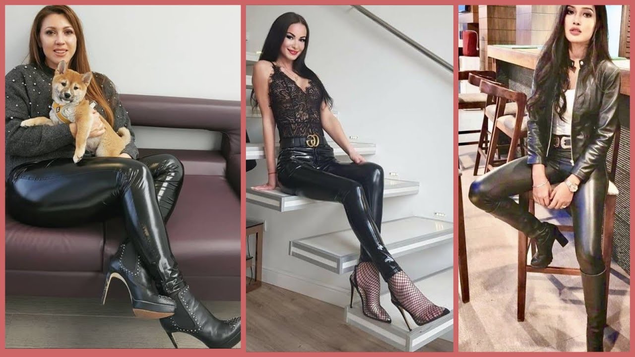 Decent and stunning tit leather pants outfits ideas for women's