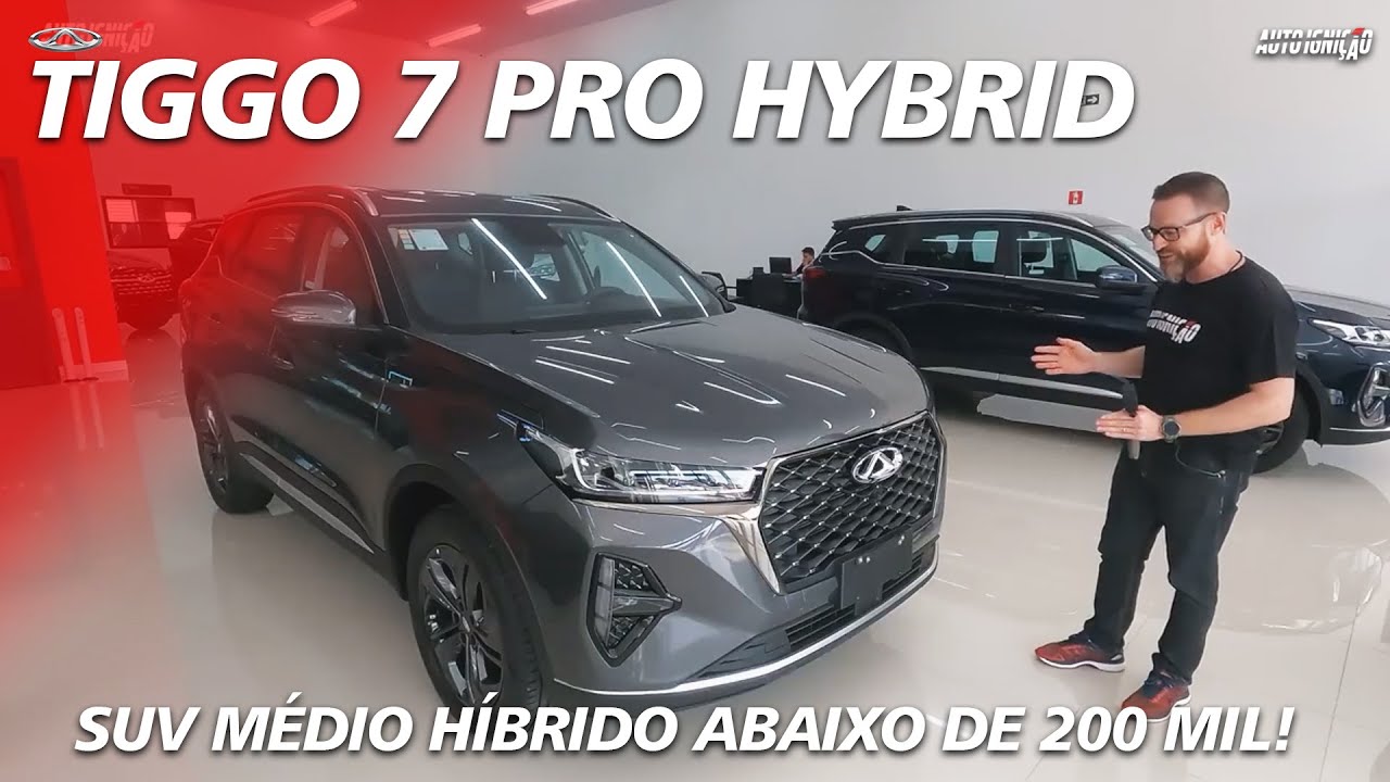 TIGGO 7 PRO HYBRID - SUV Médio Abaixo de 200 Mil Com Excelente Porta-malas