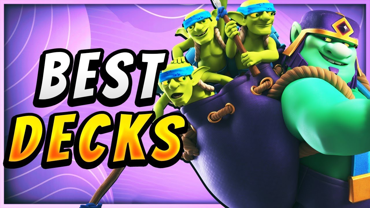 BEST GOBLIN GIANT EVOLUTION DECKS in CLASH ROYALE!