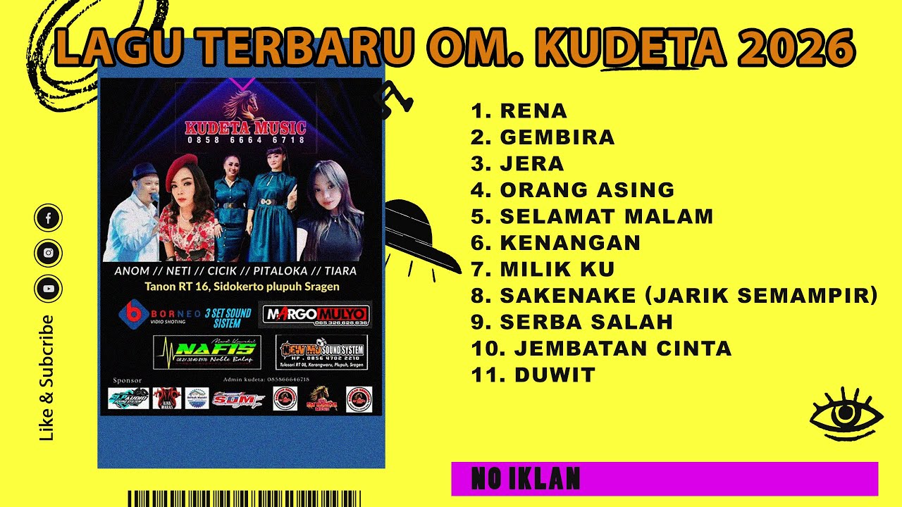 LAGU TERBARU OM. KUDETA 2026 MUSIK JADUL #kalijambe #jadul
