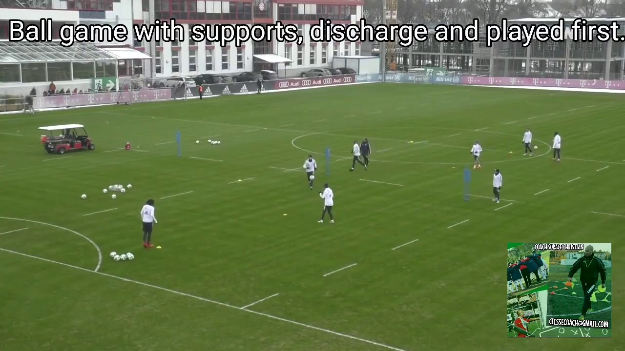 Exercice de passe du Bayern Munich