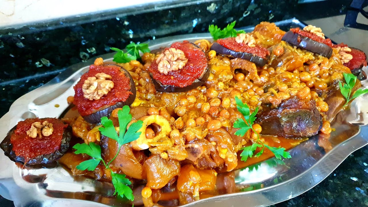طبق تقليدي 100%لكرعين بطريقتي معلكين ولذاذ 😋😋ومطيشة معسلة للتزين ساهلة وغزالة