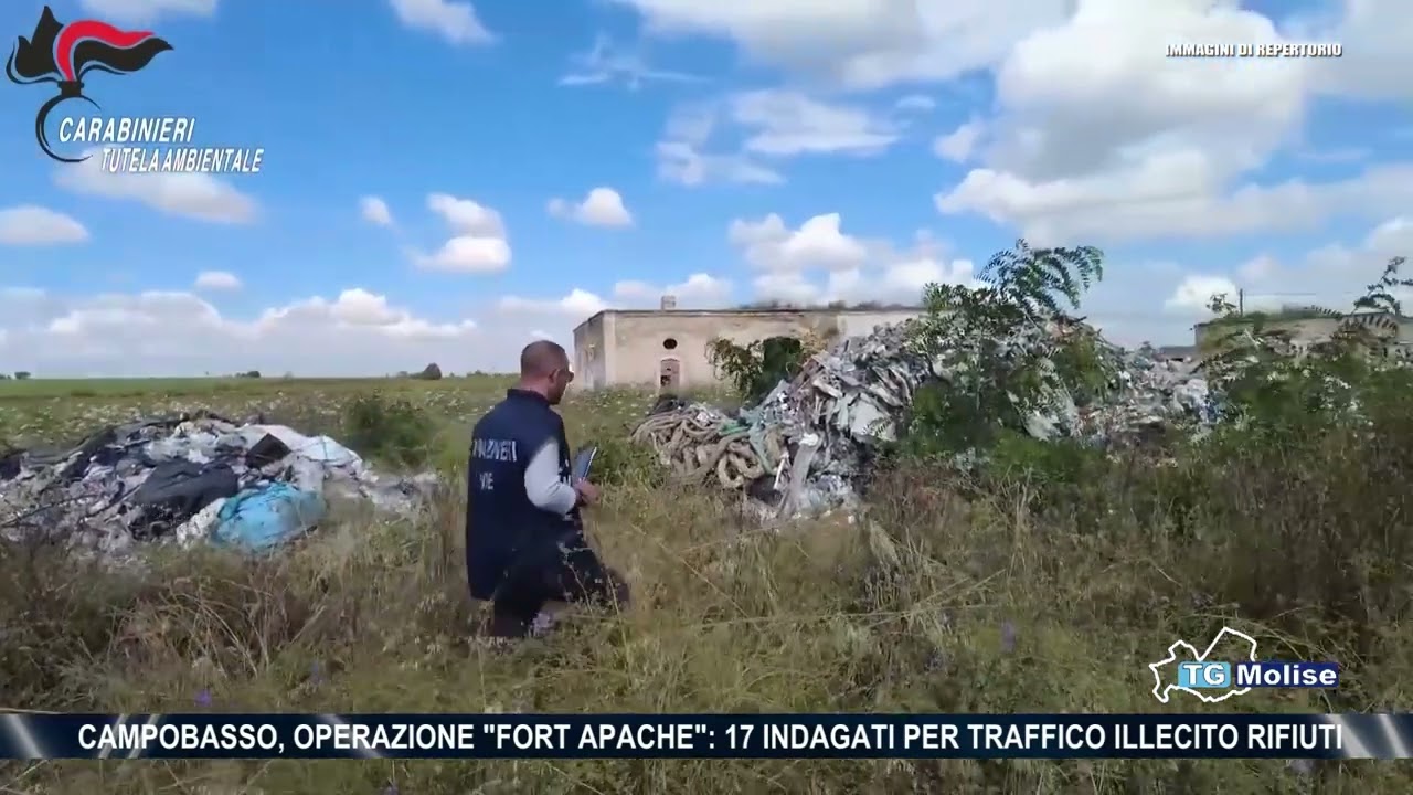 Campobasso, operazione “Fort Apache”: 17 indagati per traffico illecito rifiuti