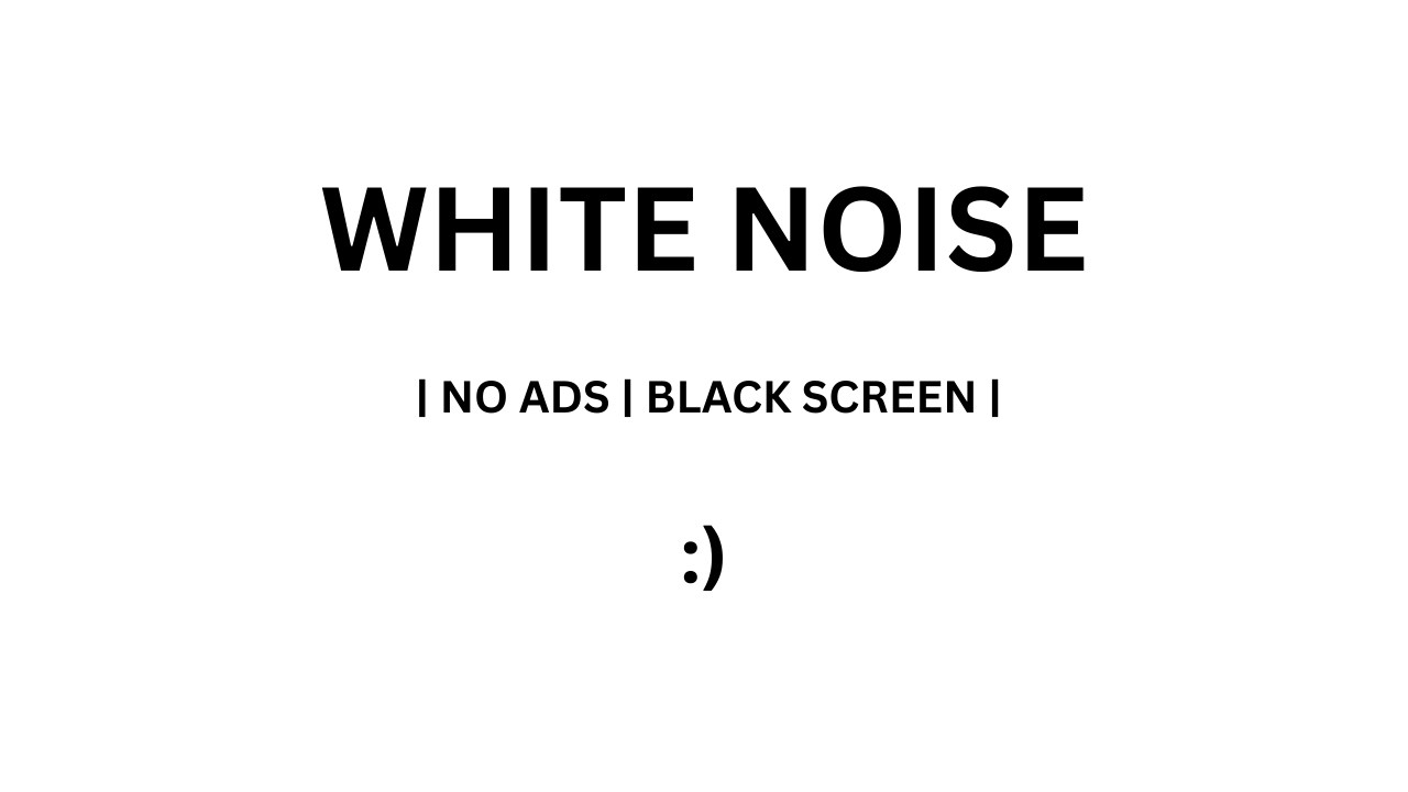 my favorite white noise | NO ADS | BLACK SCREEN |