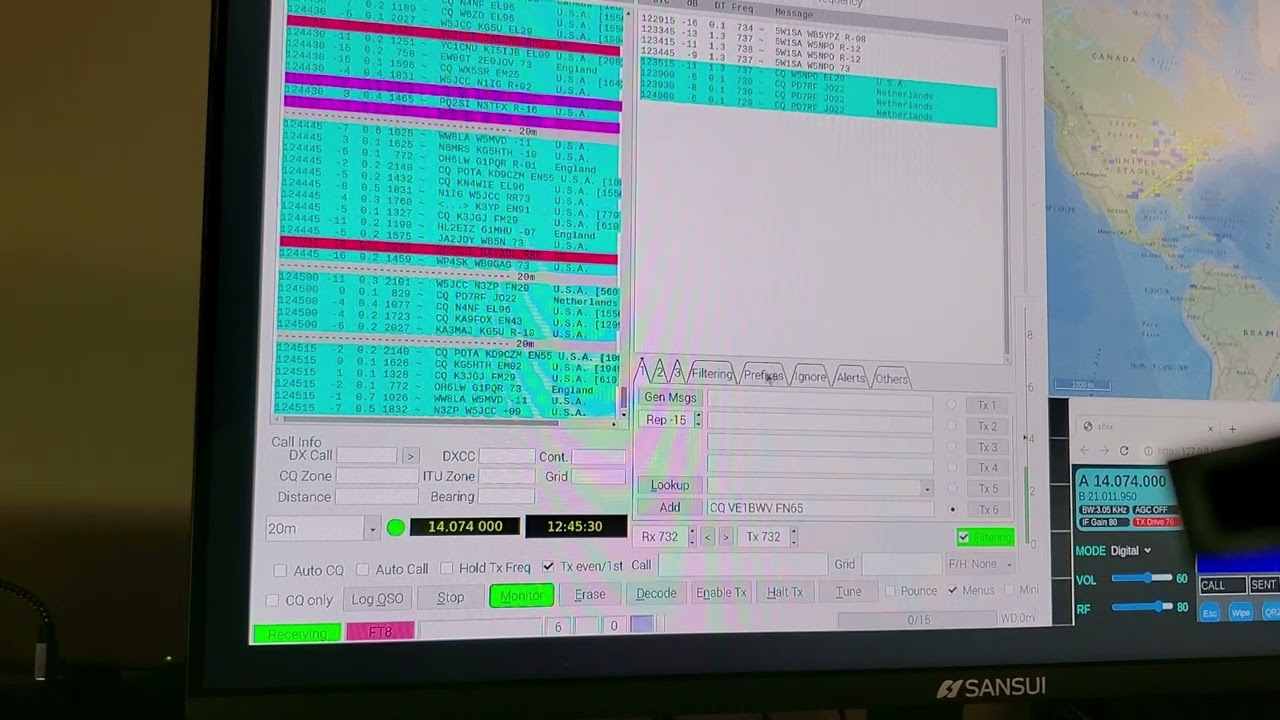 VE1BWV - 2023 08 04 SBITX V2 DIGITAL MODE FT8
