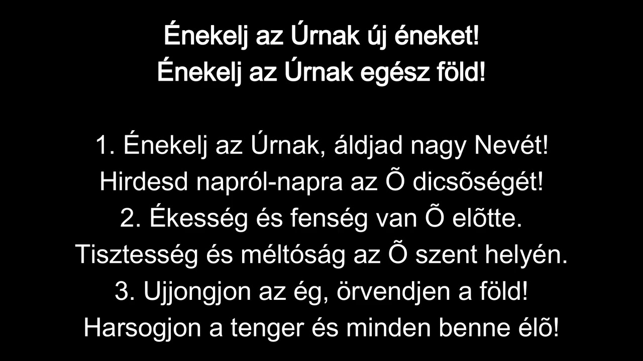 Énekelj az Úrnak (Rock AI Cover v1)