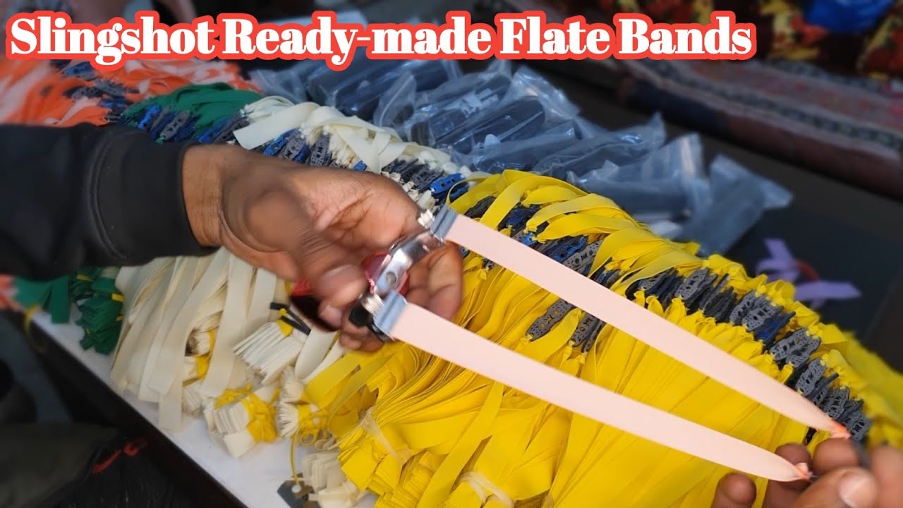 Slingshot Ready-made Flate Bands Are Available in Different Colors