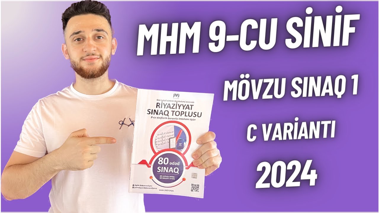 ✅ 2024 Buraxılış İmtahanına Hazırlıq | (9-cu sinif) | Mövzu sınaq 1 (C)