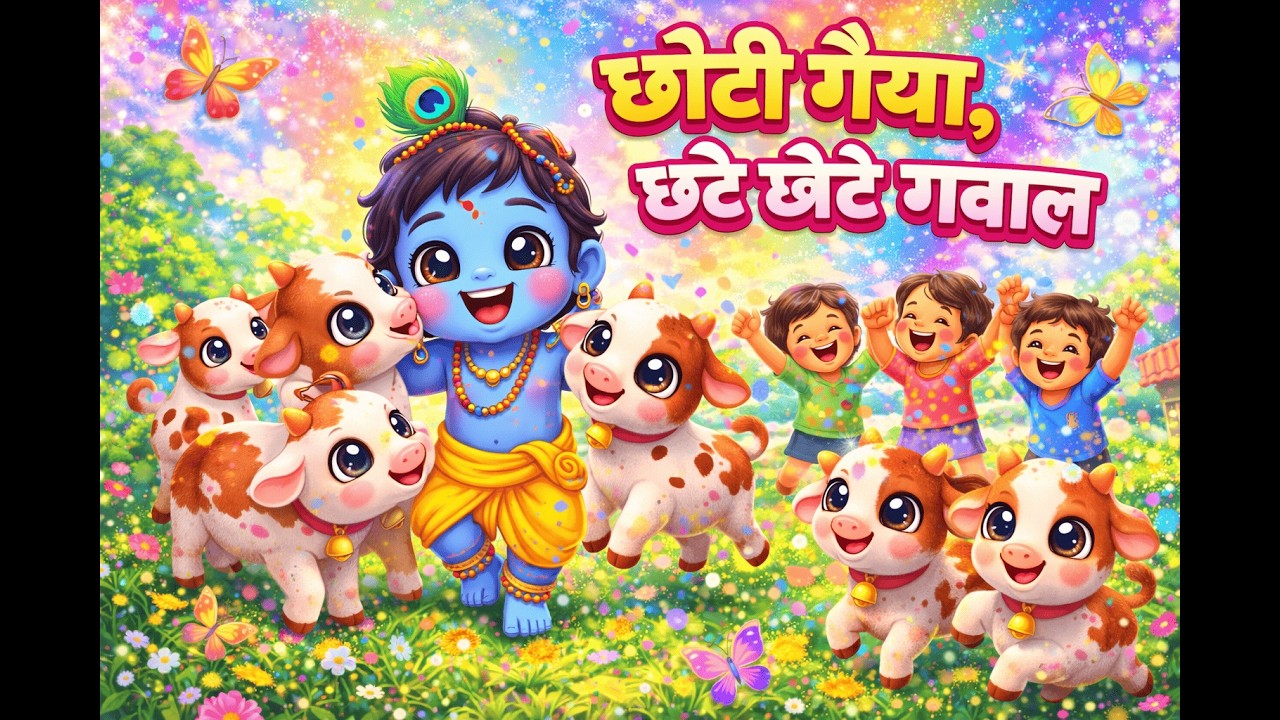 Choti Choti Gaiya Chote Chote Gwal | New Version | Krishna Song | Hindi | Cute Krishna | Slowed