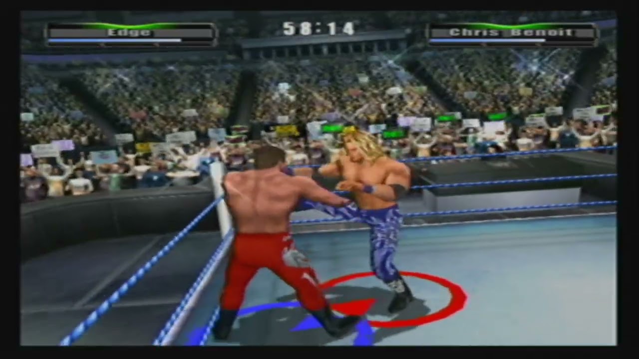 WWE Wrestlemania XIX - GAMECUBE Gameplay - Edge vs Chris Benoit