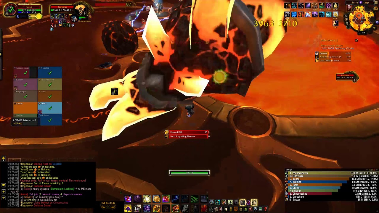 Apollo-WoW 4.3.4. Cataclysm - Ragnaros HC as Balance Druid