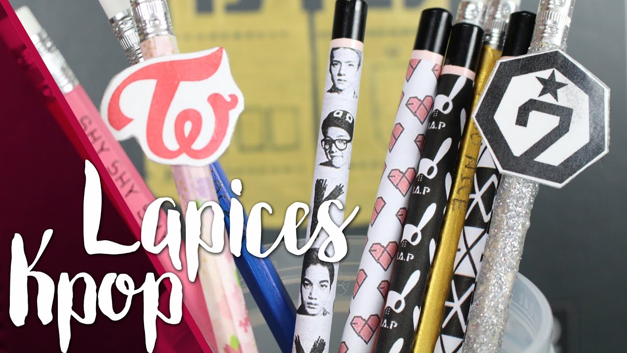 KPOP DIY: Lápices Kpop - SUPER FÁCIL | K-freak |