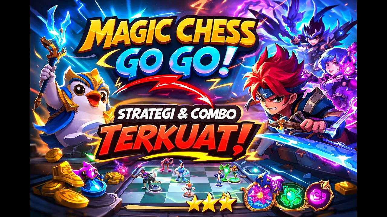 Magic Chess Go Go Full Gameplay | Rank Push Seru #gameplay #magicchessgogo #magicchessindonesia
