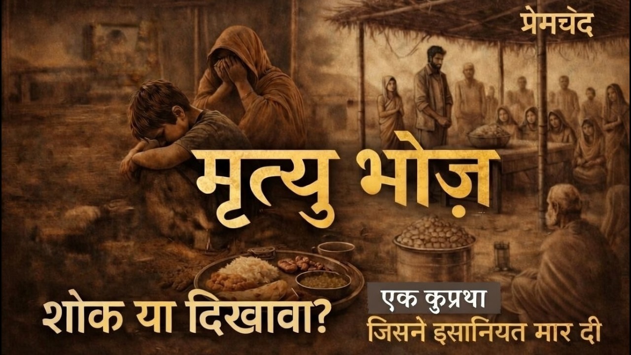मृत्यु भोज: एक कुप्रथा जिसने इंसानियत मार दी | प्रेमचंद | Mritak Bhoj