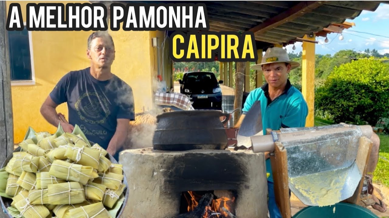 MUTIRÃO DA PAMONHA AQUI NA ROÇA 🌽🫔