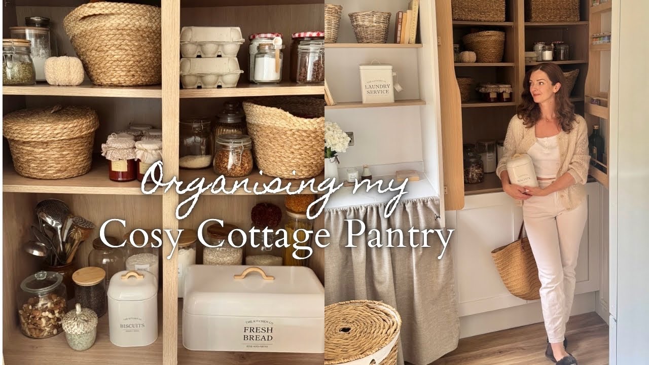 Organising Cosy Cottage Pantry in Our New Countryside Home | Slow Living in an English Village Vlog