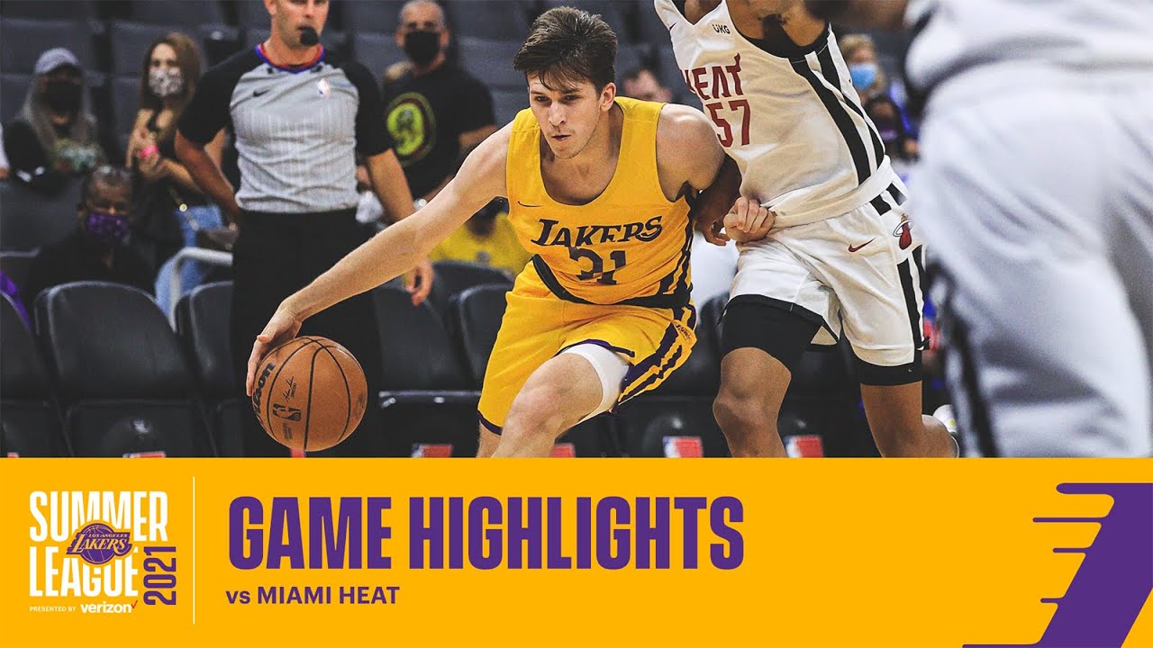 HIGHLIGHTS | Austin Reaves (11 pts, 6 reb, 3 blk) vs Miami Heat | Lakers Summer