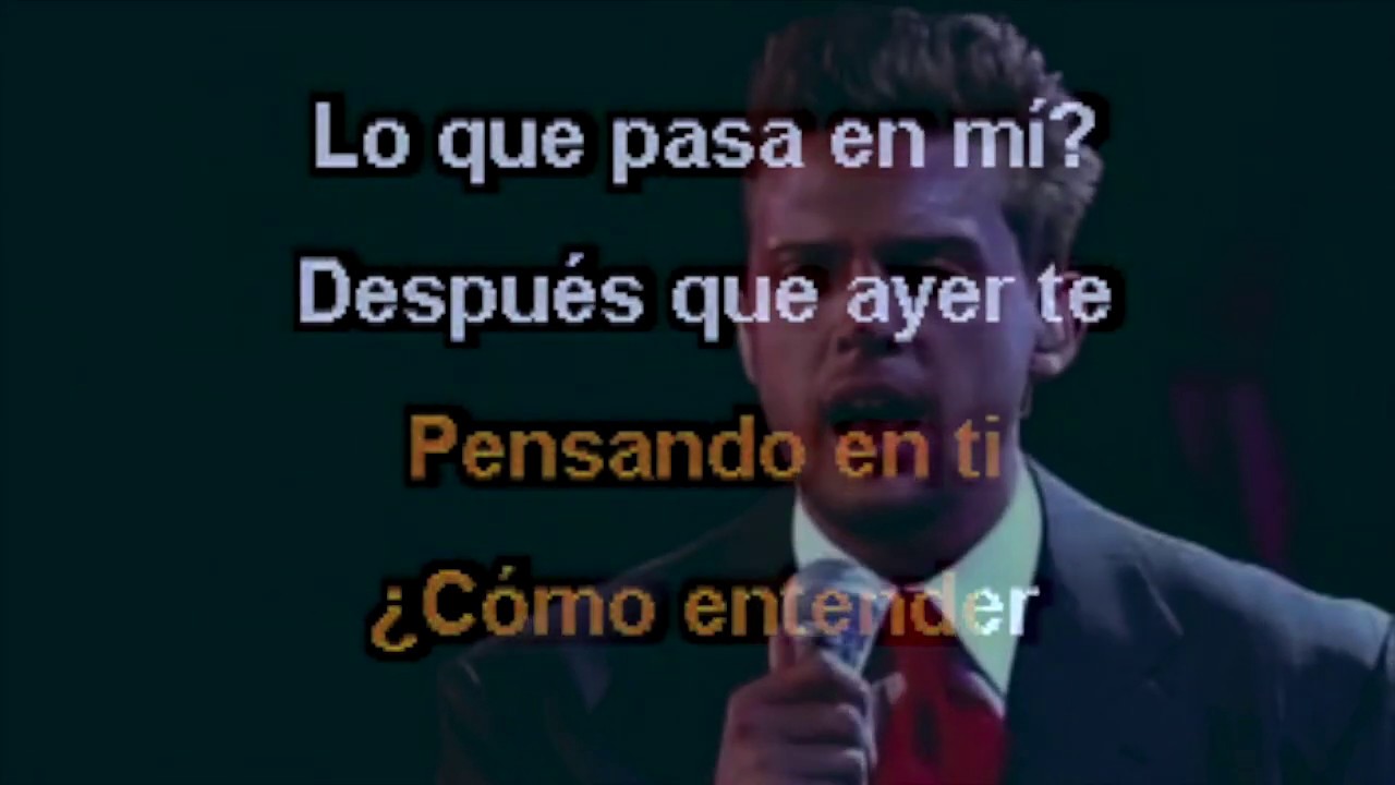 Pensar en ti -  Luis Miguel  KARAOKE (EXCELENTE CALIDAD)