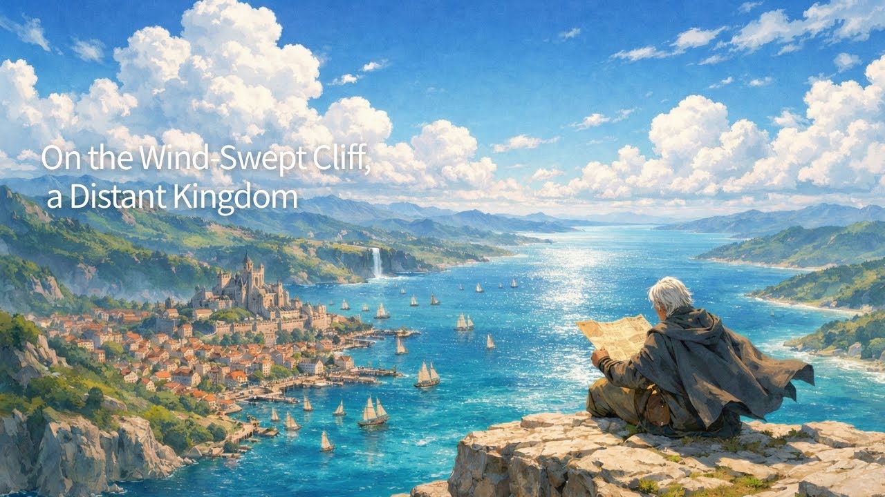 Medivel Music for Ambient Relaxation | On the Wind-Swept Cliff, a Distant Kingdom